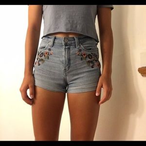 denim shorts